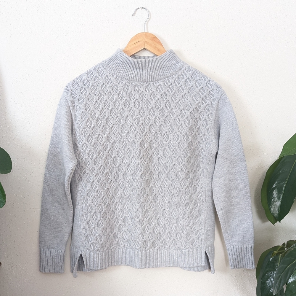 Talbots | Cable Knit Mock Neck Sweater
